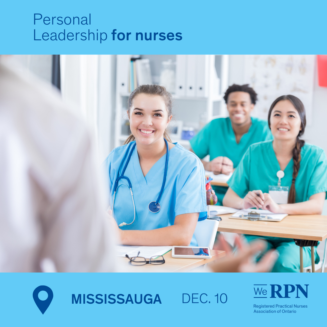 SOLD OUT – Personal Leadership for Nurses – Mississauga